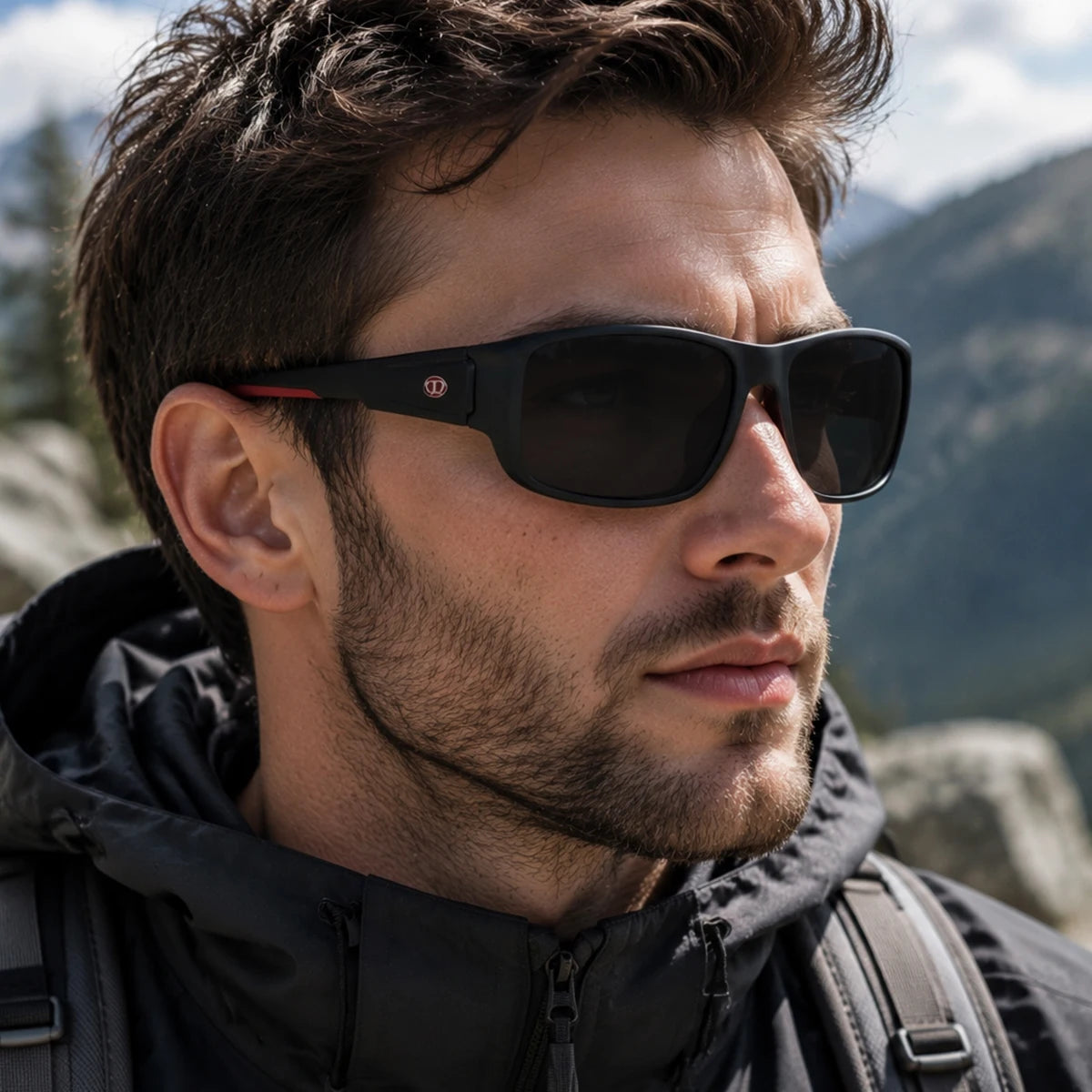 Fashion Sport Outdoor Wraparound Rectangle Polarized UV400 Glasses Sunglasses for Women & Men