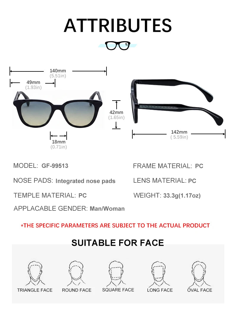 Designer Soft Cat Eye Pin-In Temples UV400 Sunglasses for Women