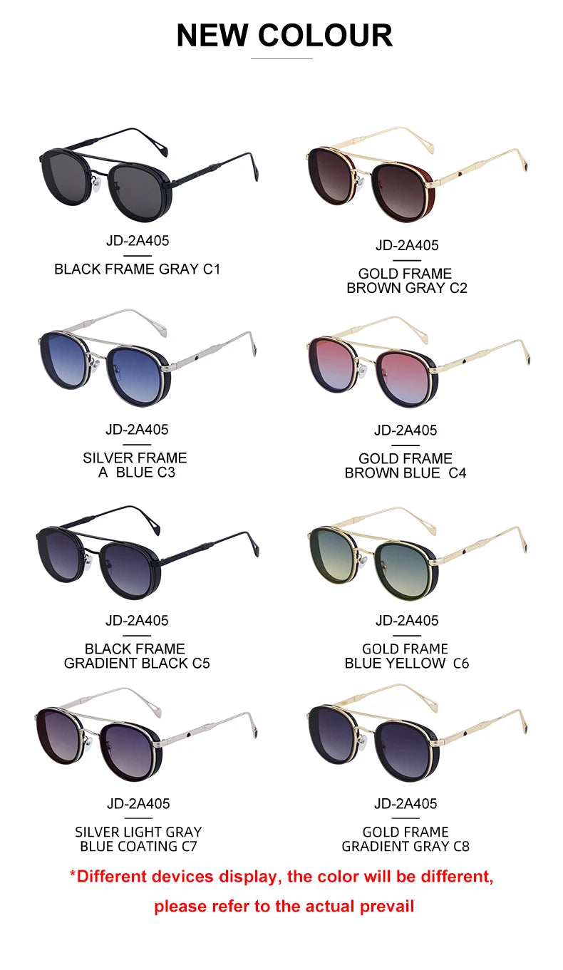 Designer Double Bridge Oval UV400 Sunglasses for Men 
