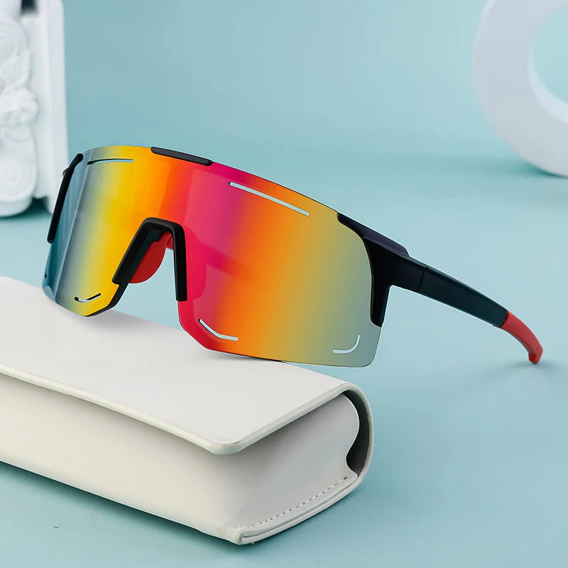  Oversized One Piece Lens Sport Style Windproof UV400 Protection Sunglasses for Women & Men