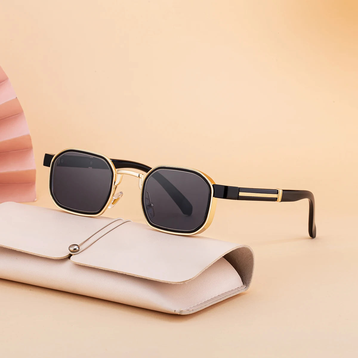 Designer Square Metal Frame UV400 Sunglasses for Women & Men 