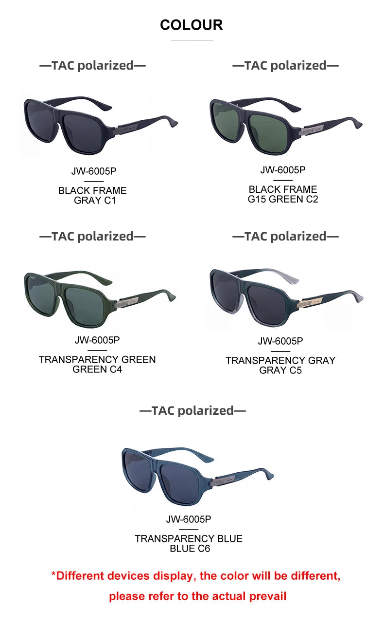  Square Polarized Driving UV400 Protection Glasses Sunglasses for Men