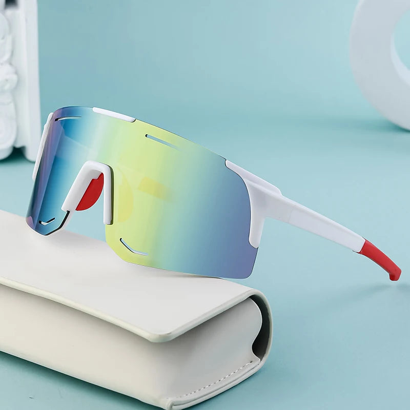  Oversized One Piece Lens Sport Style Windproof UV400 Protection Sunglasses for Women & Men