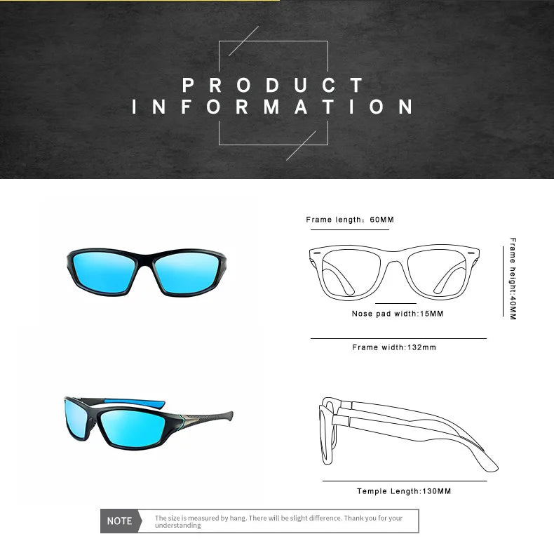 Elevate Your Style with Our Luxury Polarized Rectangle Sunglasses for Men - Perfect for Driving, Travel, and Outdoor Adventures