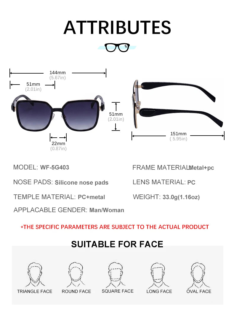 Designer Oversized Soft Square UV400 Sunglasses for Women