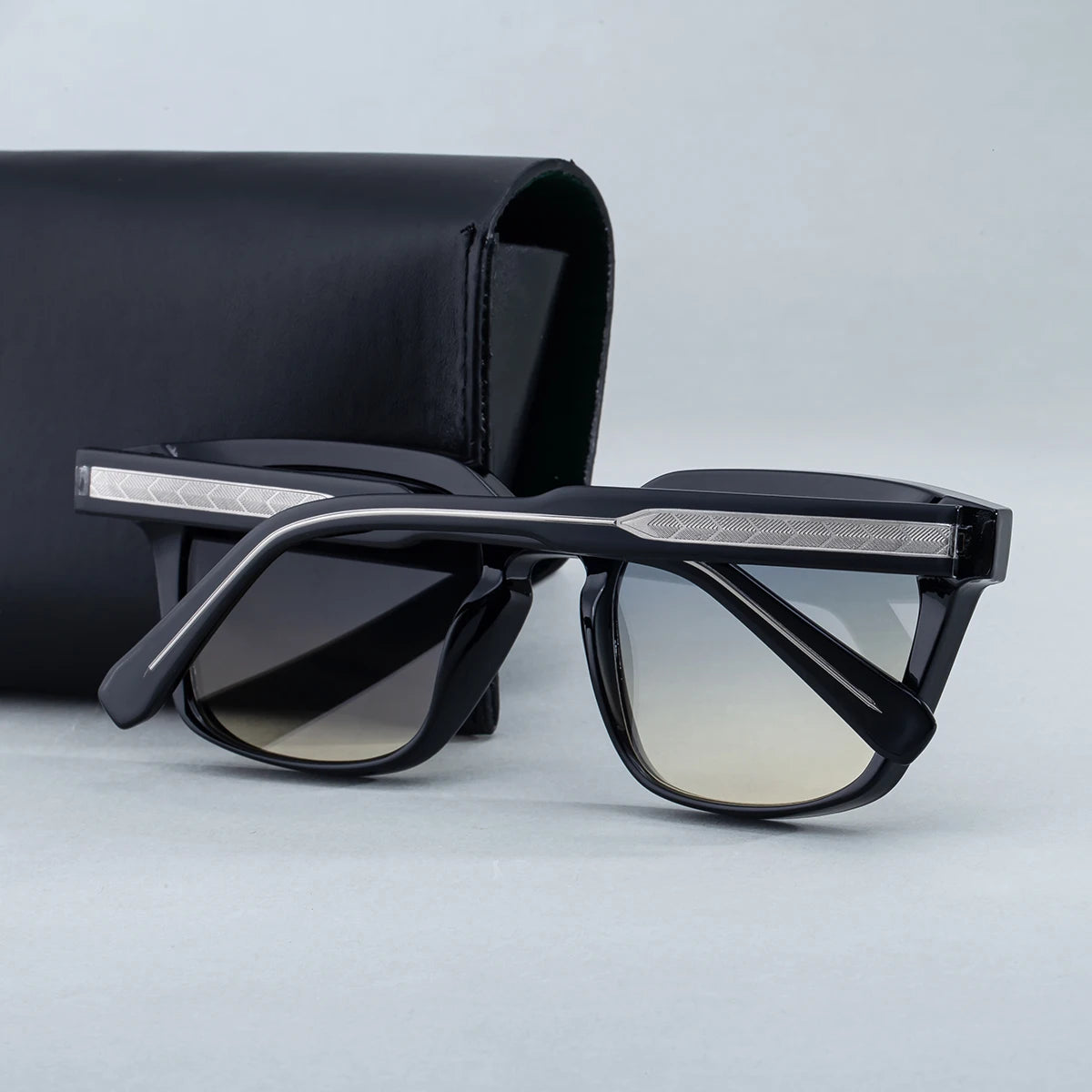 Designer Square PC Frame Pin-In Arms UV400 Sunglasses for Men 