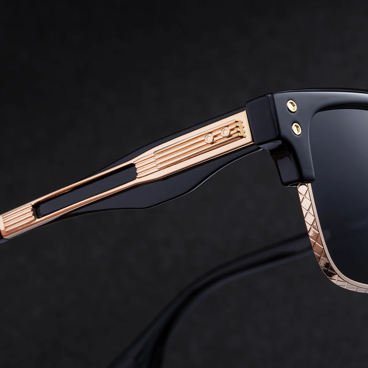 Designer Square Metal Frame UV400 Protection Sunglasses for Men