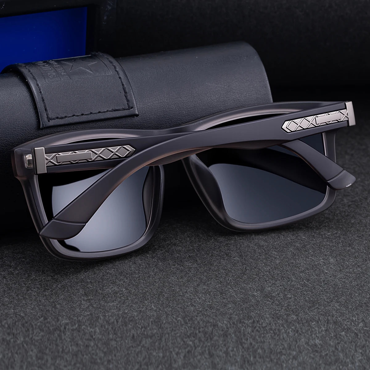 Square Frame Polarized Driving UV400 Protection Sunglasses for Men