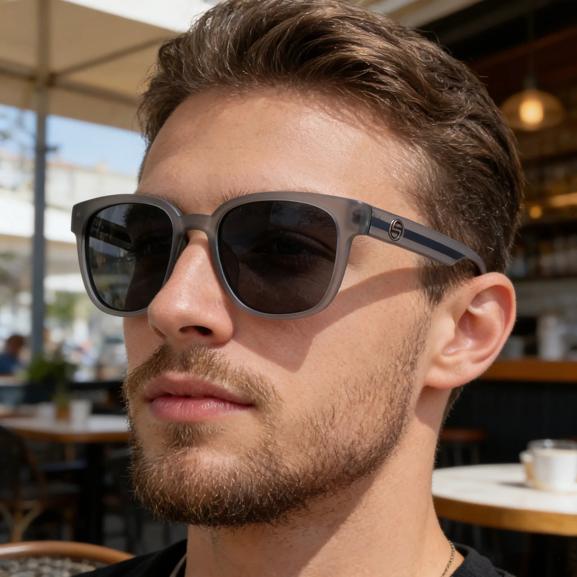 Designer Square Polarized Driving UV400 Sunglasses for Men 