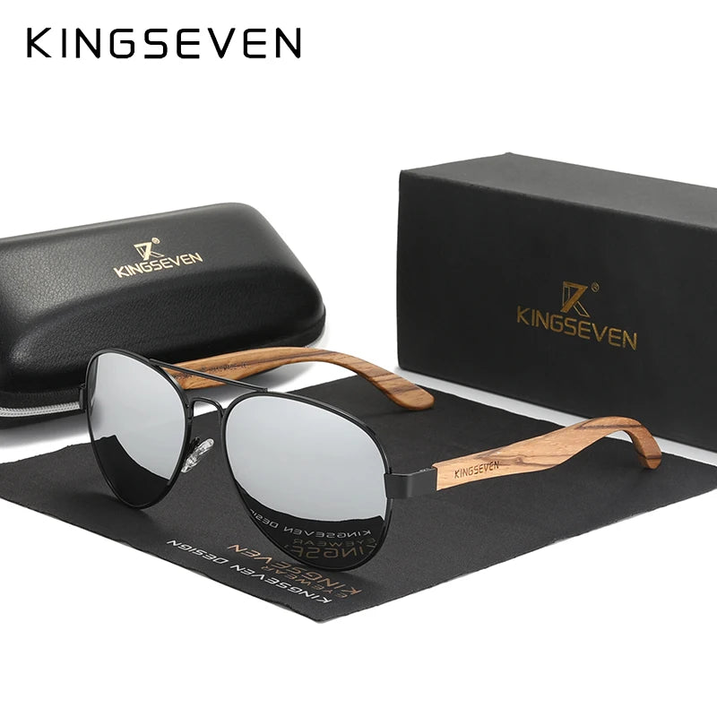 Elevate Your Style with 2024's New Handmade Wooden Polarized Sunglasses for Men - UV400 Protection and Classic Pilot Design