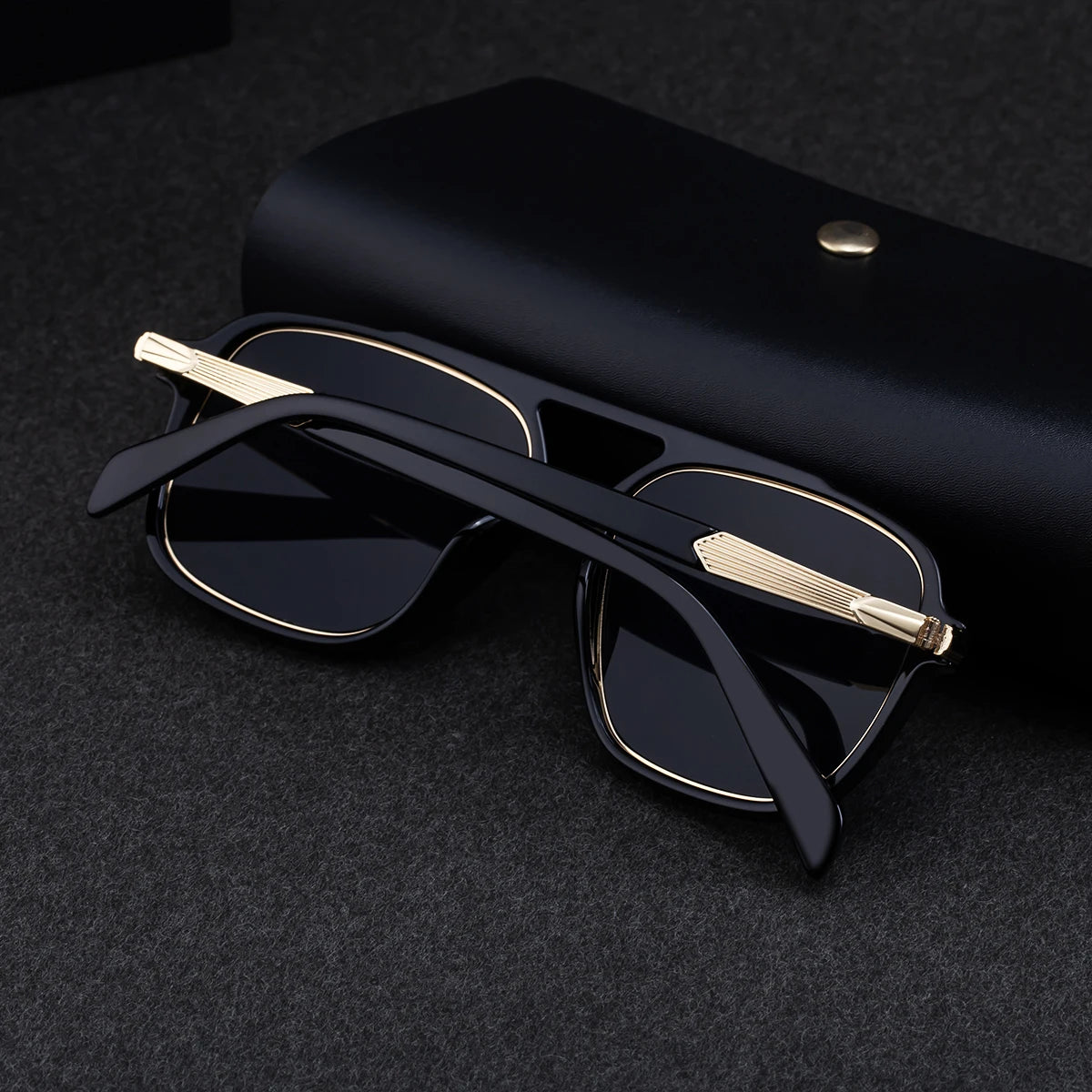Designer Square Double Bridge UV400 Protection Sunglasses for Men
