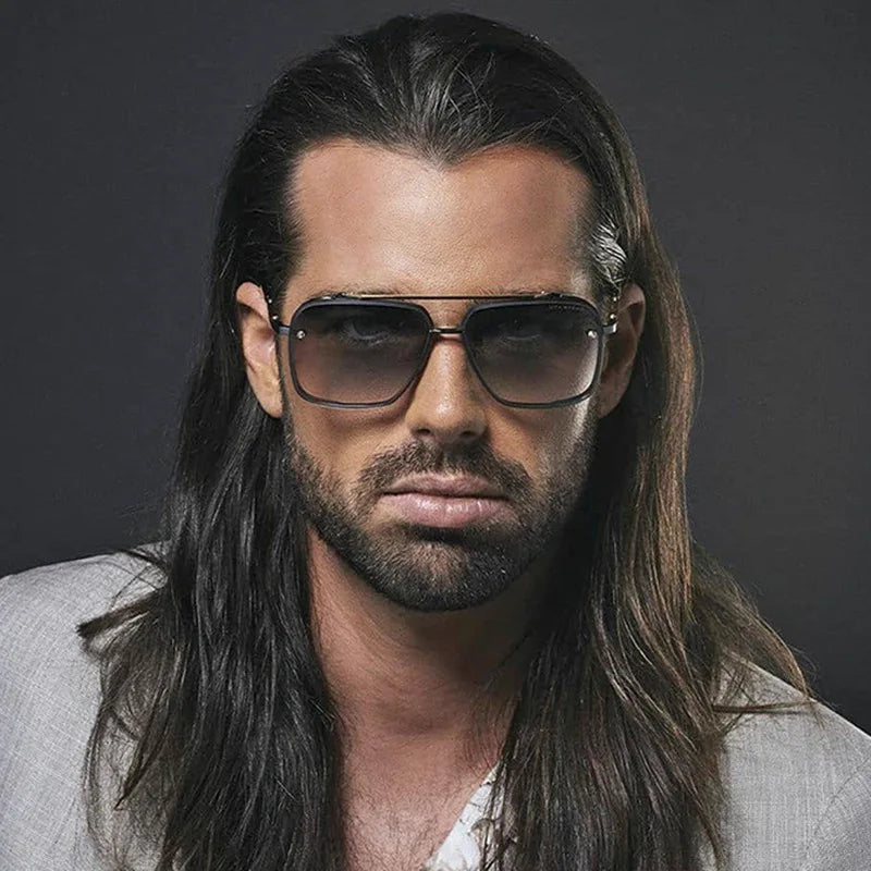 Designer Metal Frame Double Bridge UV400 Sunglasses for Women & Men