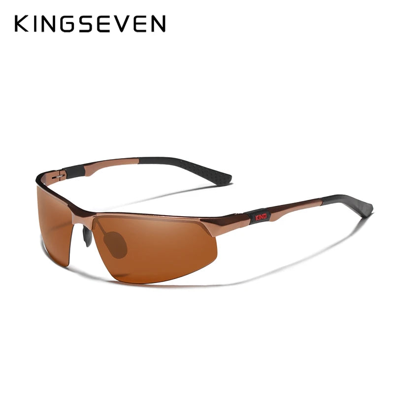 Experience Ultimate Clarity with Our Polarized Aluminum Sunglasses for Men - Stylish Blue Mirror Lenses for Outdoor Adventures