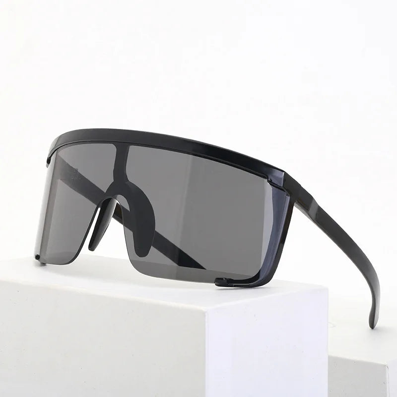 Sport Lens Big Frame Colorful Windproof UV400 Sunglasses for Women & Men 