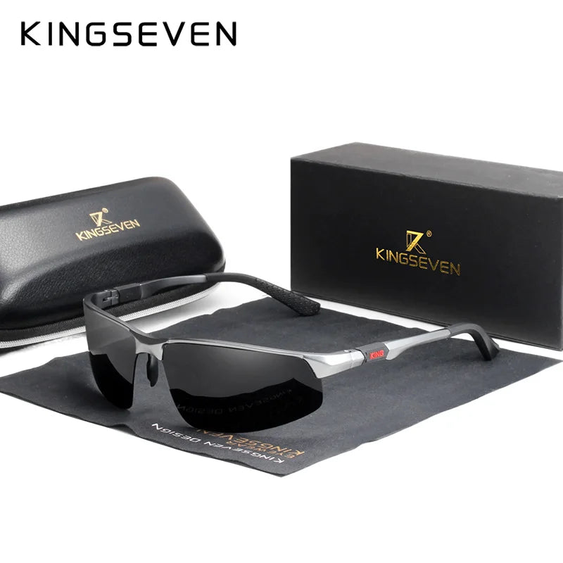 Experience Ultimate Clarity with Our Polarized Aluminum Sunglasses for Men - Stylish Blue Mirror Lenses for Outdoor Adventures