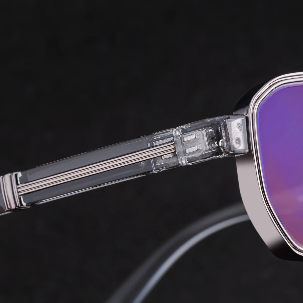Designer Rectangle Metal Frame UV400 Sunglasses for Men 