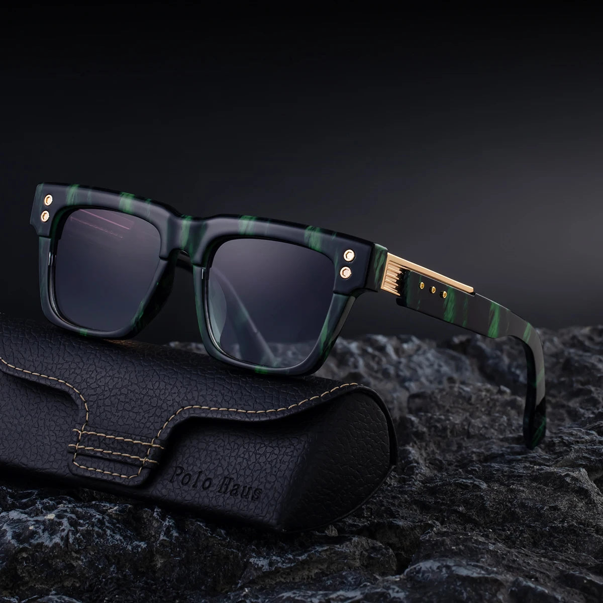 Designer Polarized Square UV400 Sunglasses for Men & Women