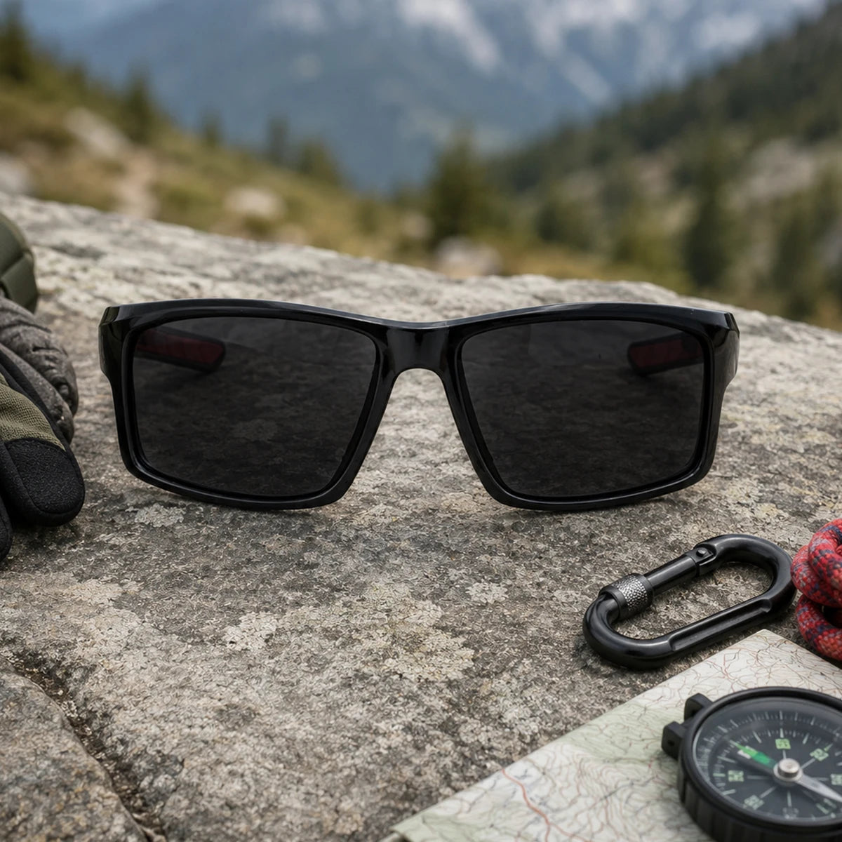 Sport Outdoor Rectangle Polarized UV400 Sunglasses for Women & Men 