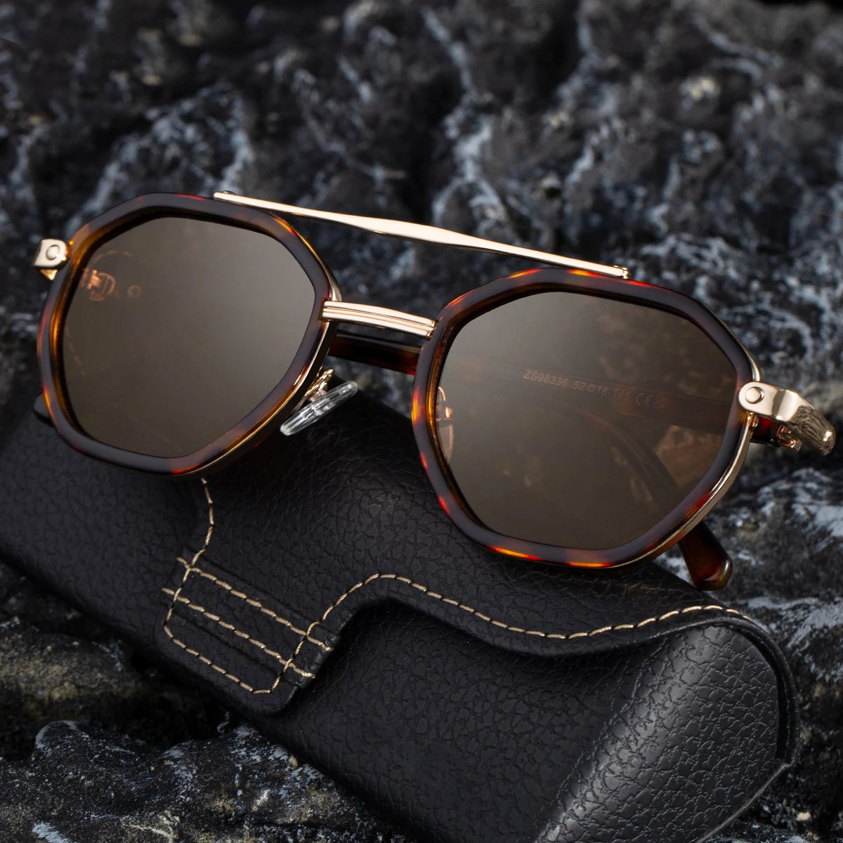  Designer Polygonal Polarized UV400 Sunglasses for Men