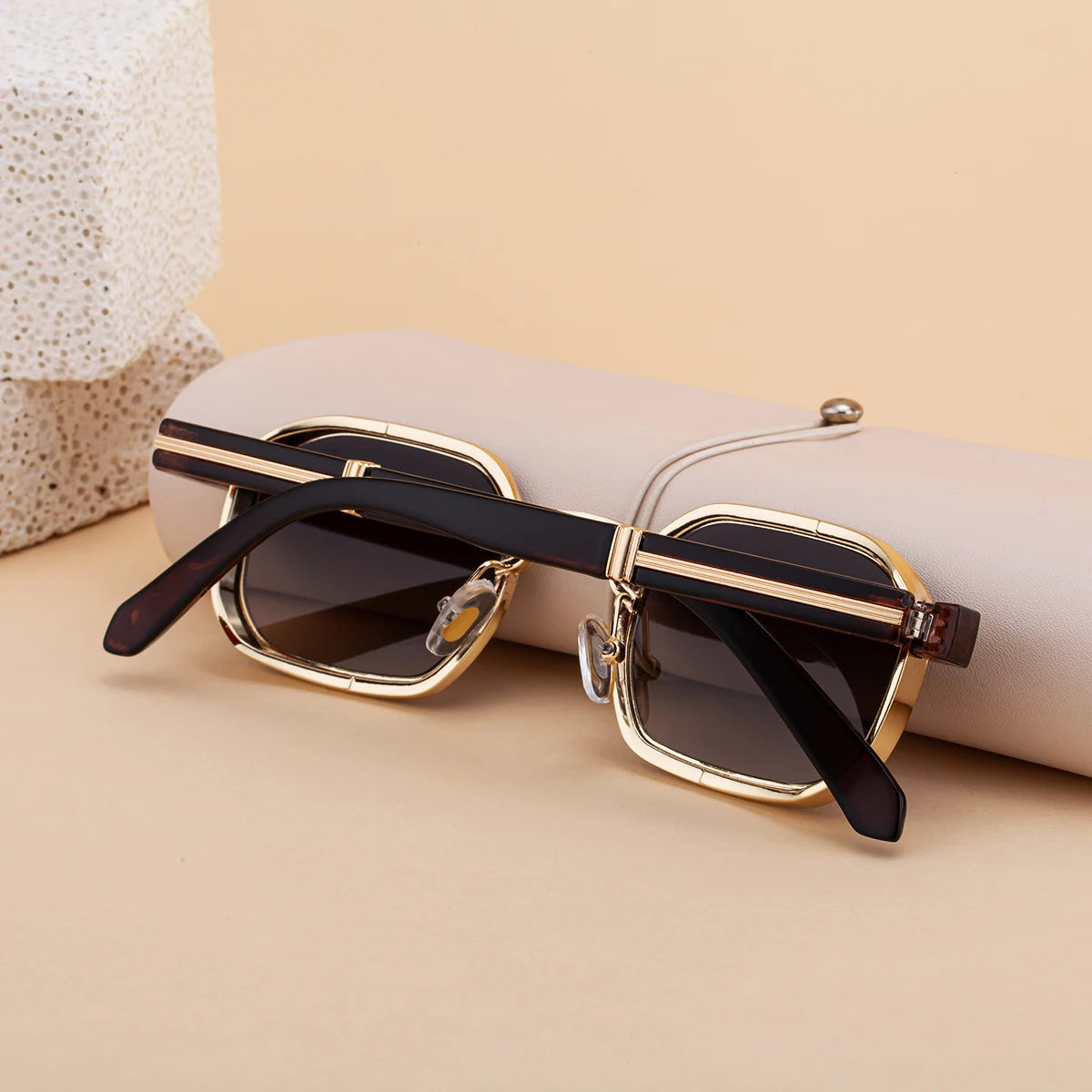 Designer Square Metal Frame UV400 Sunglasses for Women & Men 