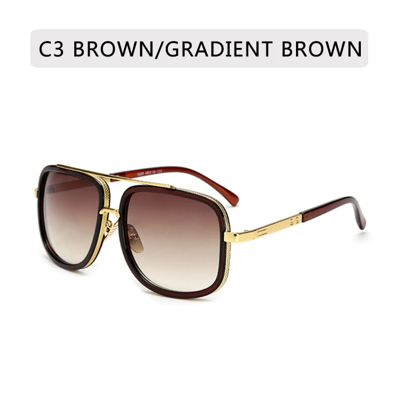 Stylish Retro Square Sunglasses for Men and Women - High-Quality Fashion Eyewear