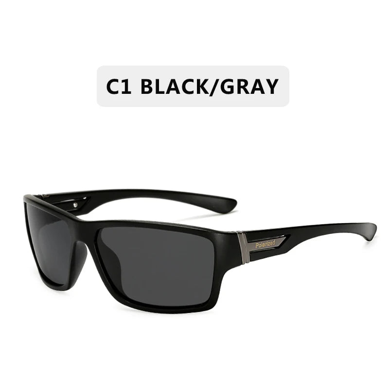 Elevate Your Style with Polarized Rectangle Sunglasses for Men - Perfect for Driving and Casual Wear!