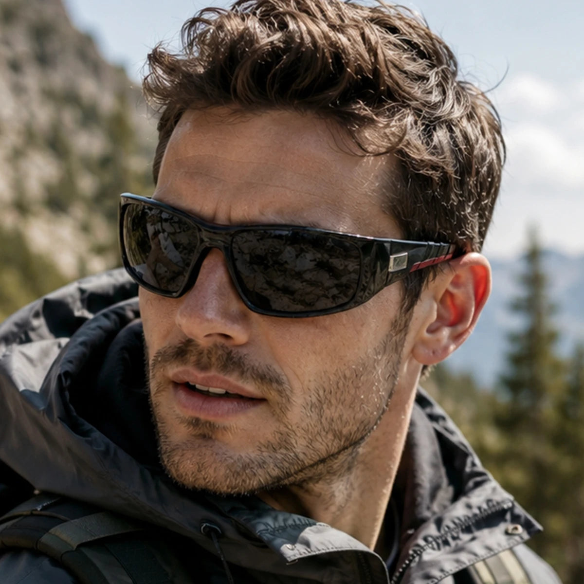 Sport Outdoor Rectangle Polarized Driving Fishing UV400 Sunglasses for Women & Men