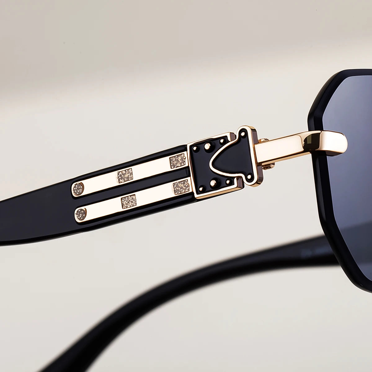  Designer Polygonal Diamond Cut Lens Rimless UV400 Sunglasses for Women