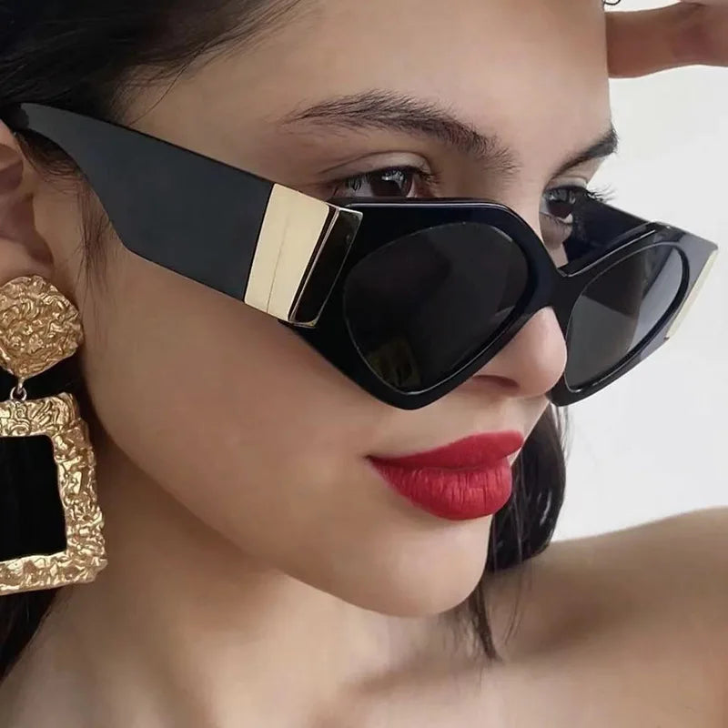 Designer Personality Polygonal Frame UV400  Sunglasses for Women
