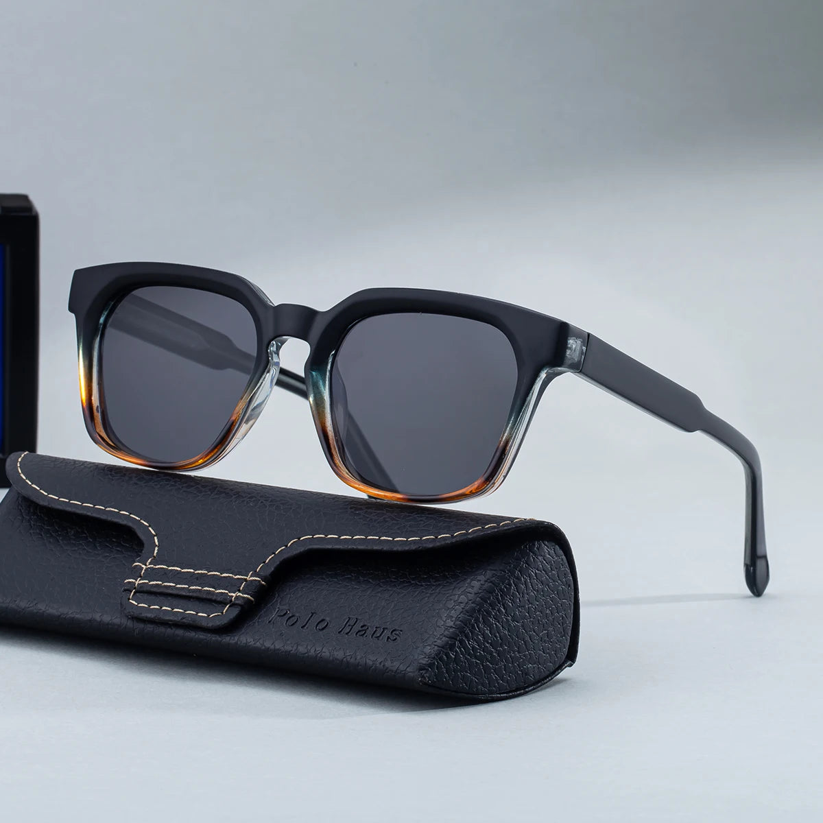 Designer Square PC Frame Pin-In Arms UV400 Sunglasses for Men 