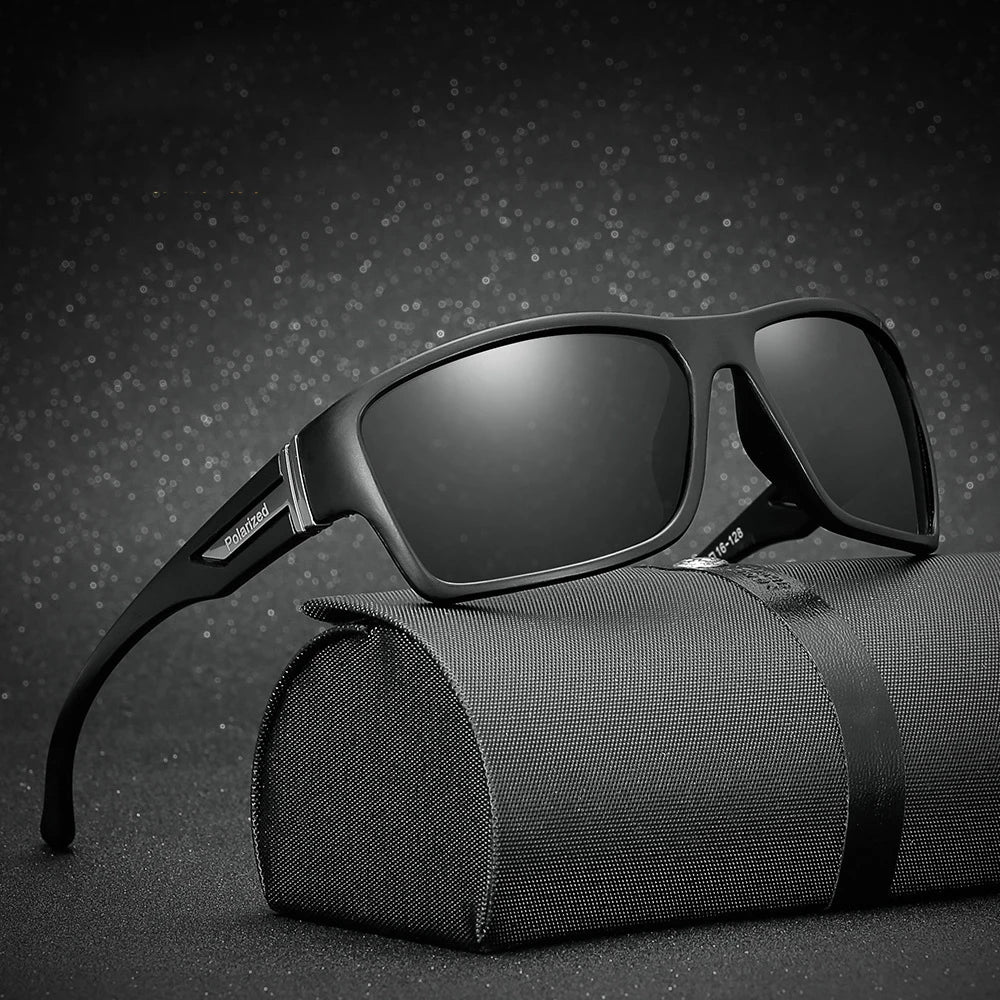 Elevate Your Style with Polarized Rectangle Sunglasses for Men - Perfect for Driving and Casual Wear!