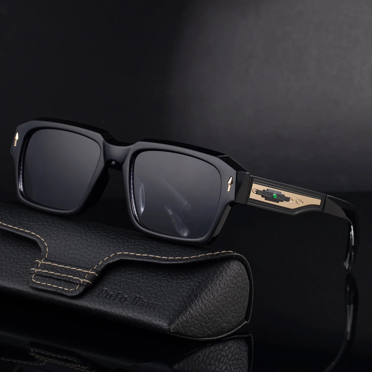 Designer Square Polarized UV400 Protection Sunglasses for Men