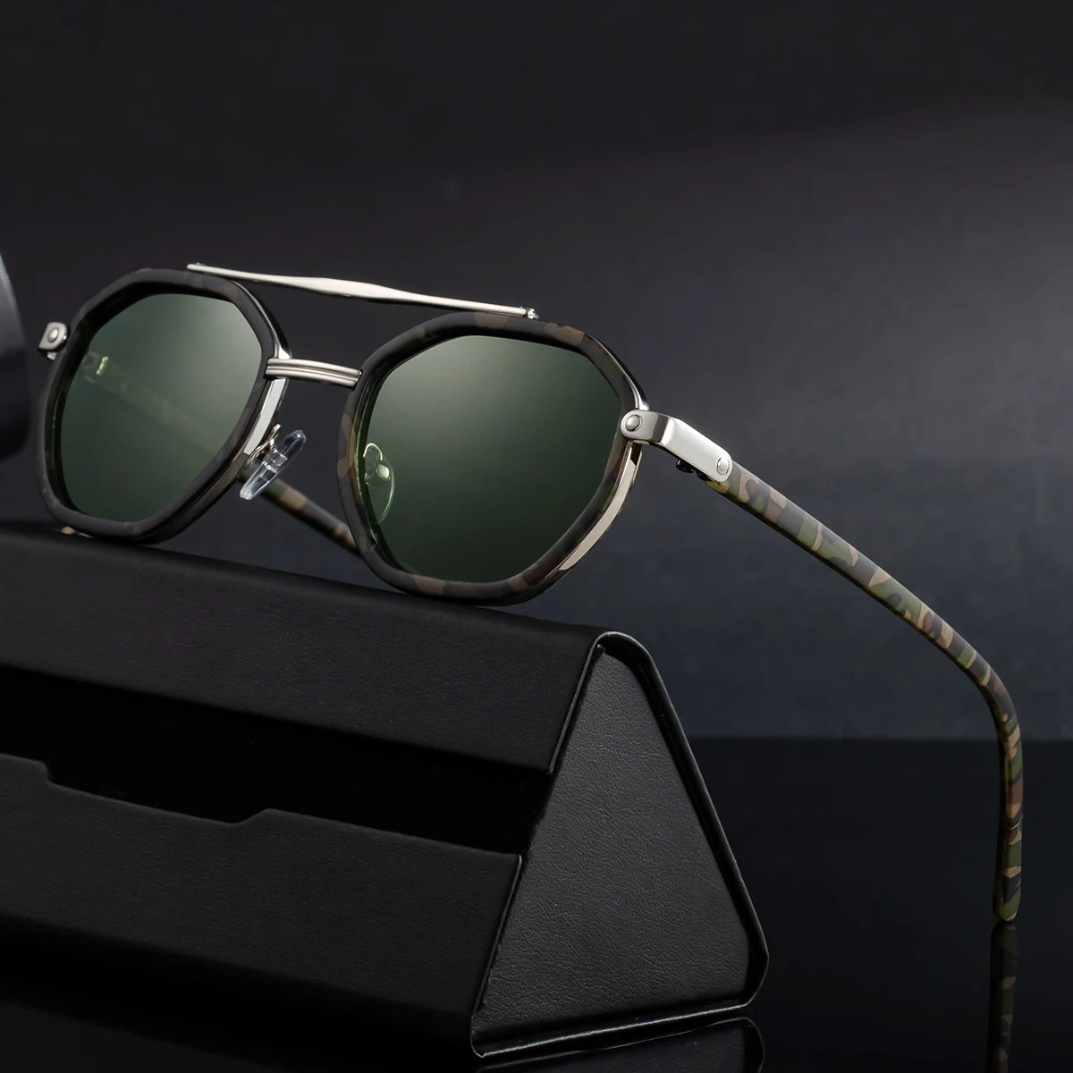  Designer Polygonal Polarized UV400 Sunglasses for Men
