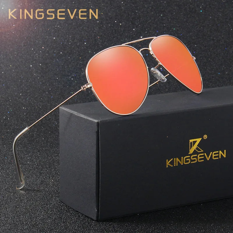 Elevate Your Style with KINGSEVEN 58Mm Retro Classic Polarized Sunglasses for Women - Fashion-Forward Sun Protection