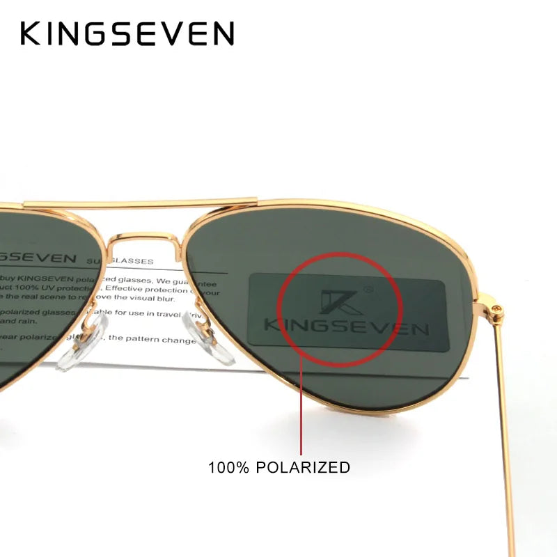 Elevate Your Style with KINGSEVEN 58Mm Retro Classic Polarized Sunglasses for Women - Fashion-Forward Sun Protection