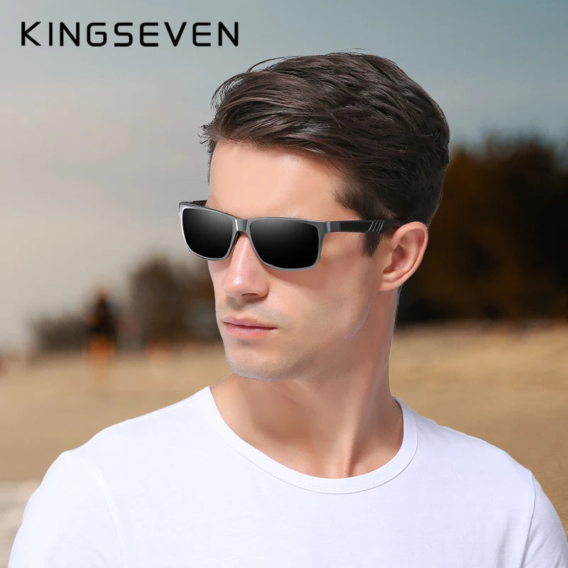 Elevate Your Style with Men's Polarized Aluminum Sunglasses - Perfect for Driving and Outdoor Adventures!