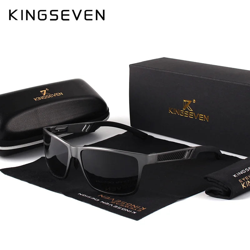 Elevate Your Style with Men's Polarized Aluminum Sunglasses - Perfect for Driving and Outdoor Adventures!