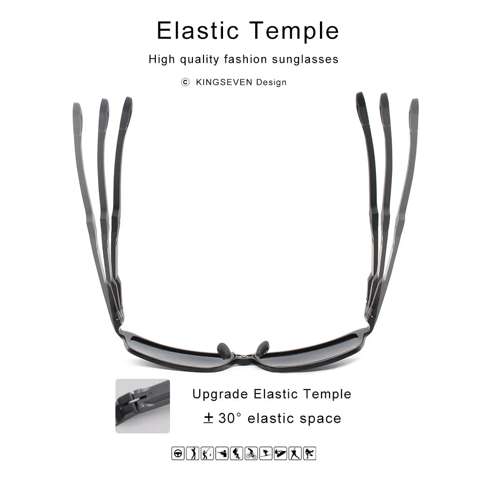 Elevate Your Style with Men's Polarized Aluminum Sunglasses - Perfect for Driving and Outdoor Adventures!