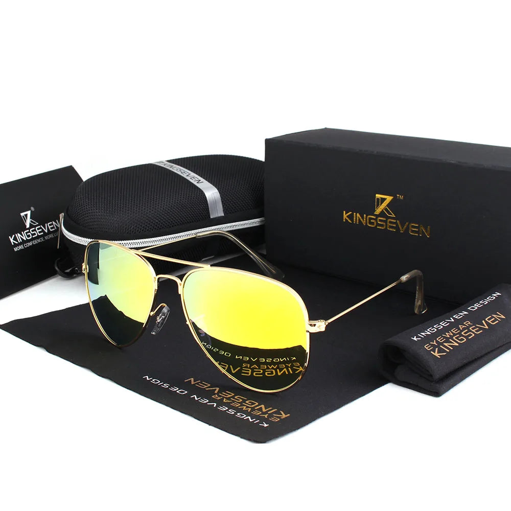 Elevate Your Style with KINGSEVEN 58Mm Retro Classic Polarized Sunglasses for Women - Fashion-Forward Sun Protection