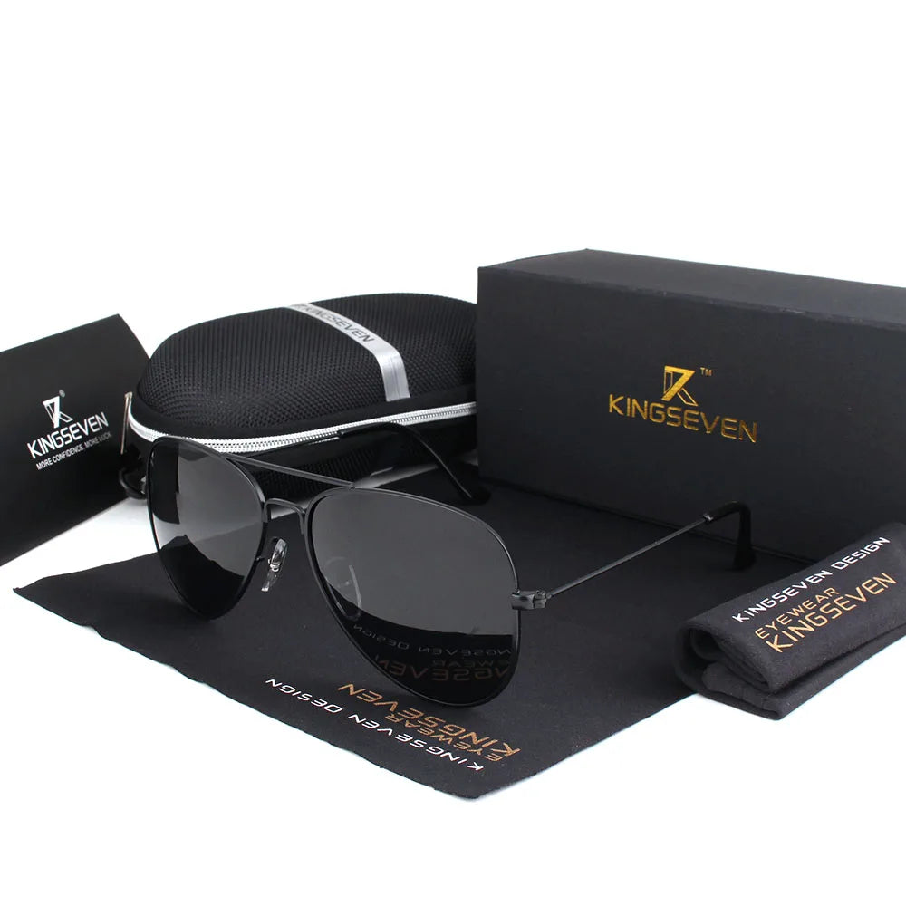 Elevate Your Style with KINGSEVEN 58Mm Retro Classic Polarized Sunglasses for Women - Fashion-Forward Sun Protection