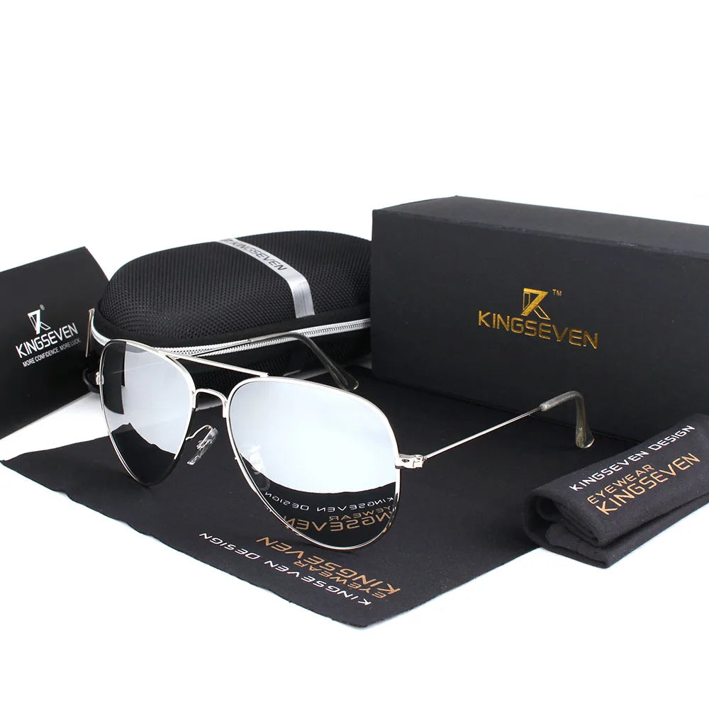 Elevate Your Style with KINGSEVEN 58Mm Retro Classic Polarized Sunglasses for Women - Fashion-Forward Sun Protection