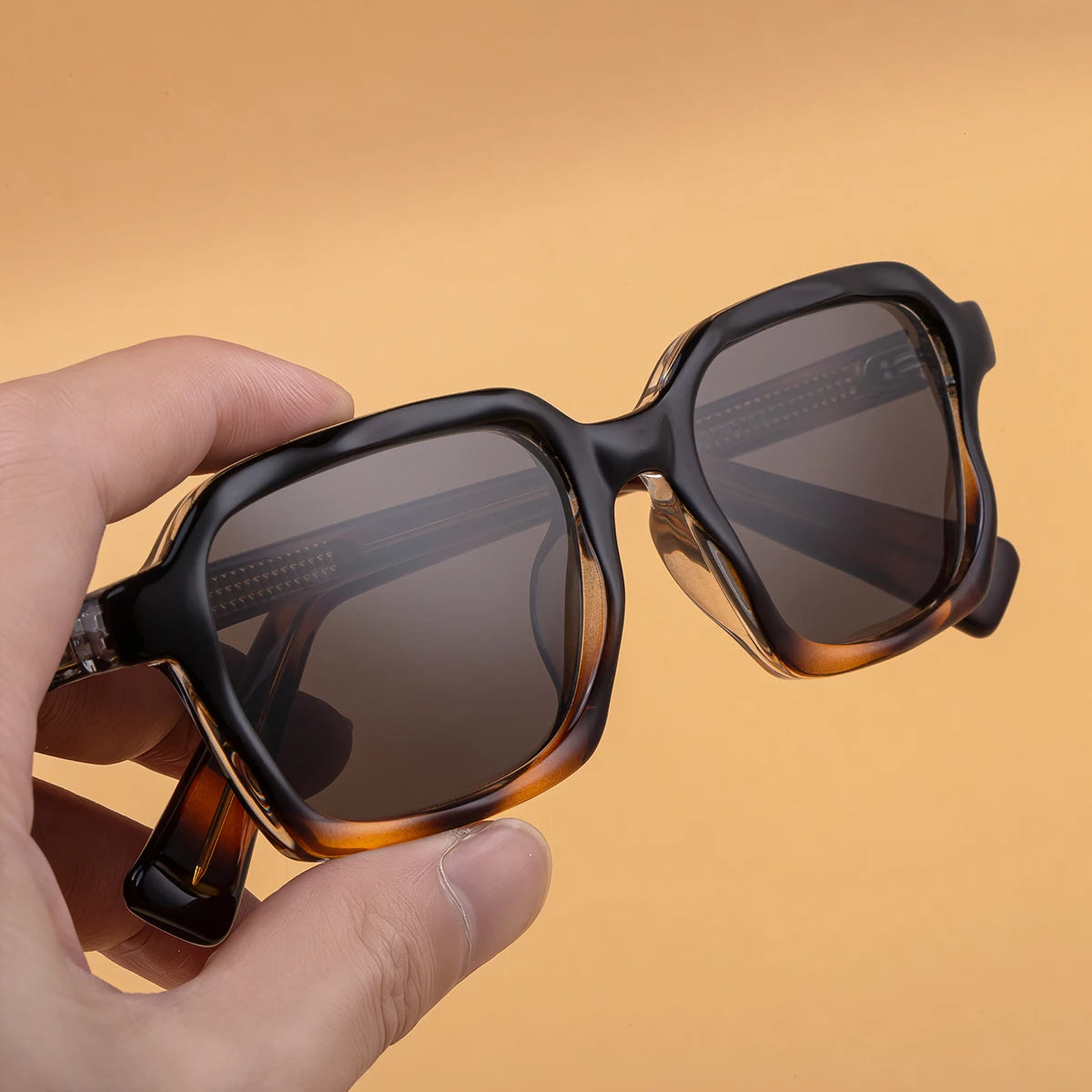 Designer Rectangle Pin-In Temples UV400 Sunglasses for Women & Men