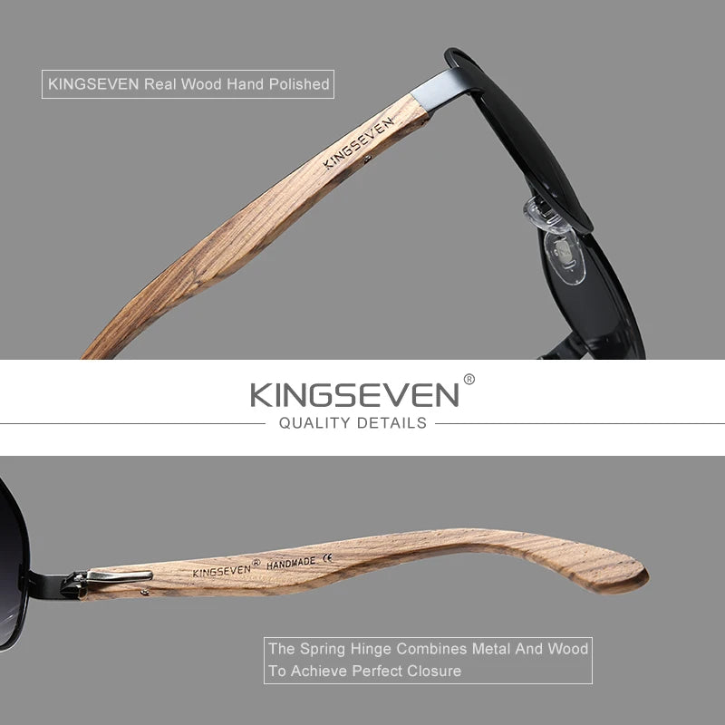 Elevate Your Style with 2024's New Handmade Wooden Polarized Sunglasses for Men - UV400 Protection and Classic Pilot Design
