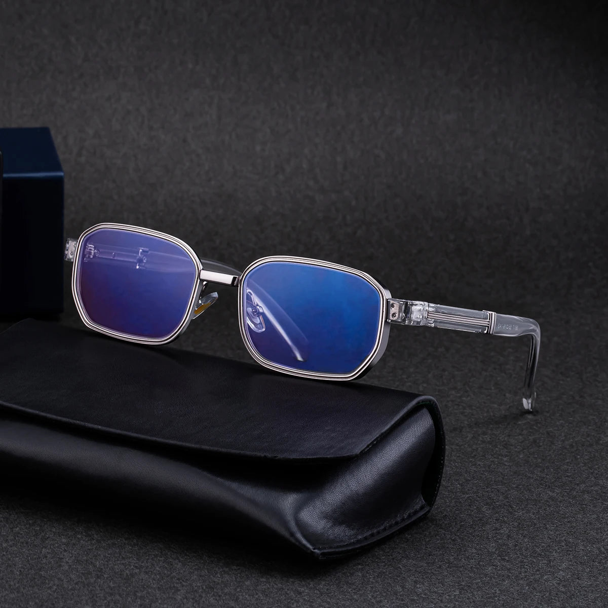 Designer Rectangle Metal Frame UV400 Sunglasses for Men 