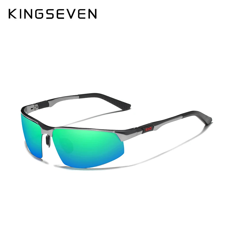 Experience Ultimate Clarity with Our Polarized Aluminum Sunglasses for Men - Stylish Blue Mirror Lenses for Outdoor Adventures