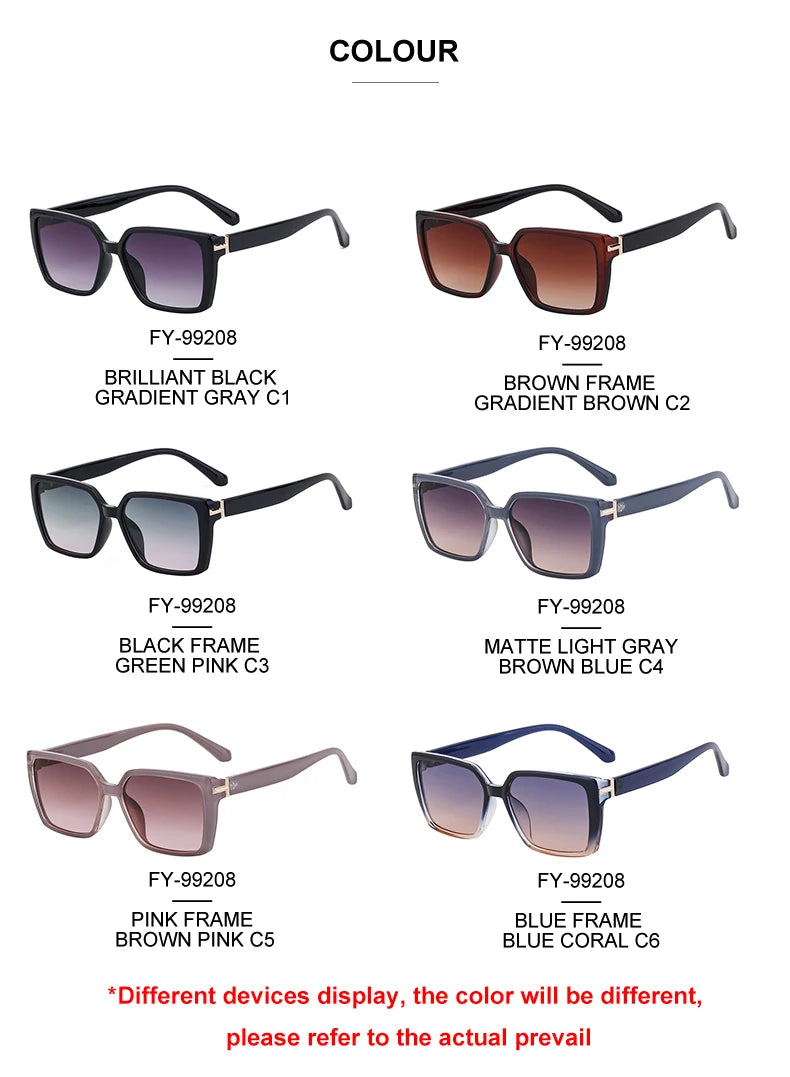  Designer Personality Square UV400 Sunglasses for Women & Men