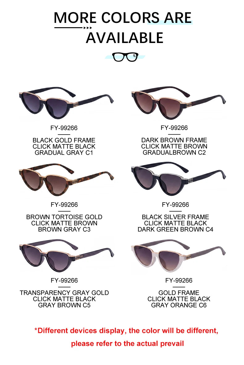 Designer Cat Eye UV400 Protection Sunglasses for Women 
