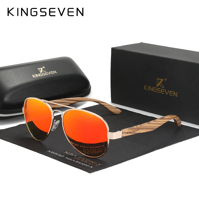 Elevate Your Style with 2024's New Handmade Wooden Polarized Sunglasses for Men - UV400 Protection and Classic Pilot Design