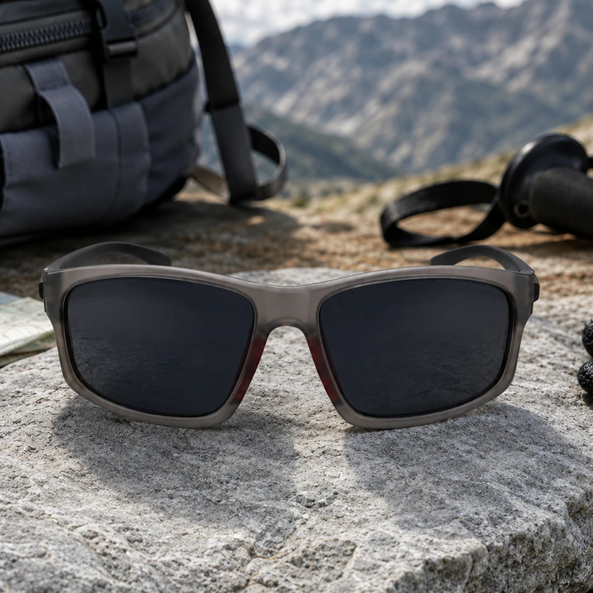 Sport Outdoor Square Polarized Fishing UV400 Sunglasses for Women & Men 