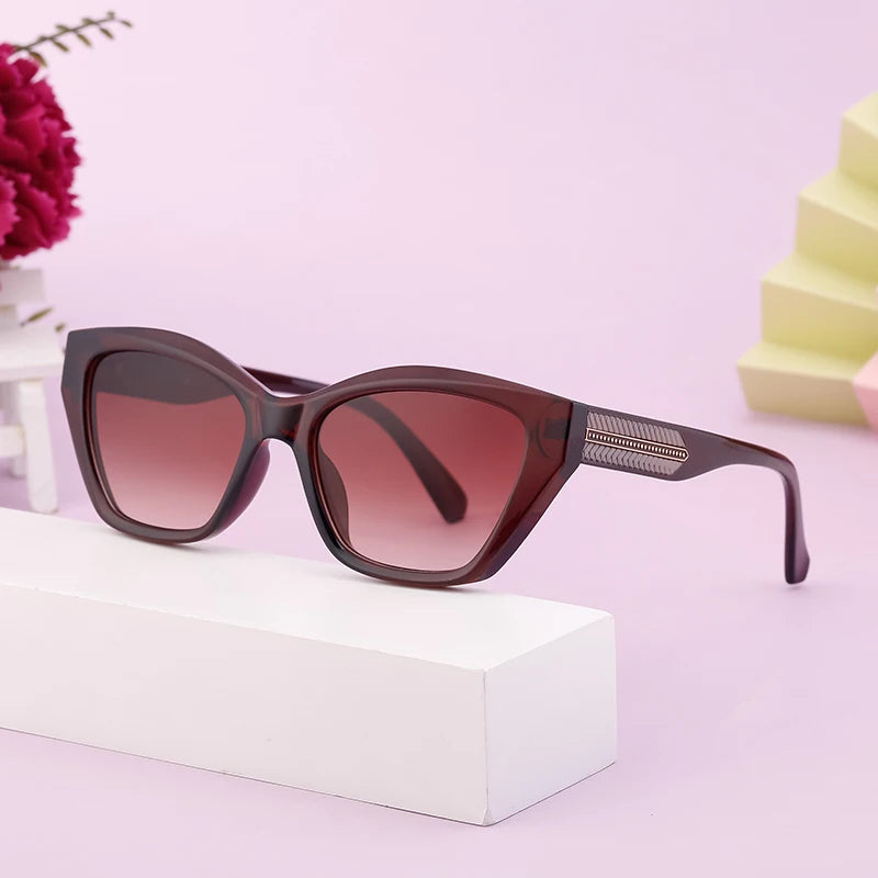 Designer Personality Cat Eye UV400 Protection Sunglasses for Women